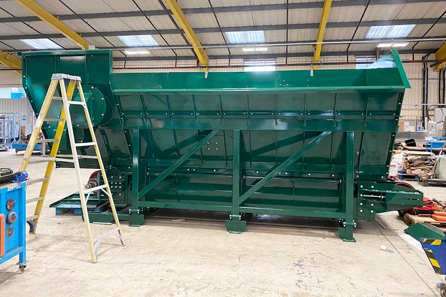 New bespoke hopper feeder under construction at RM Group